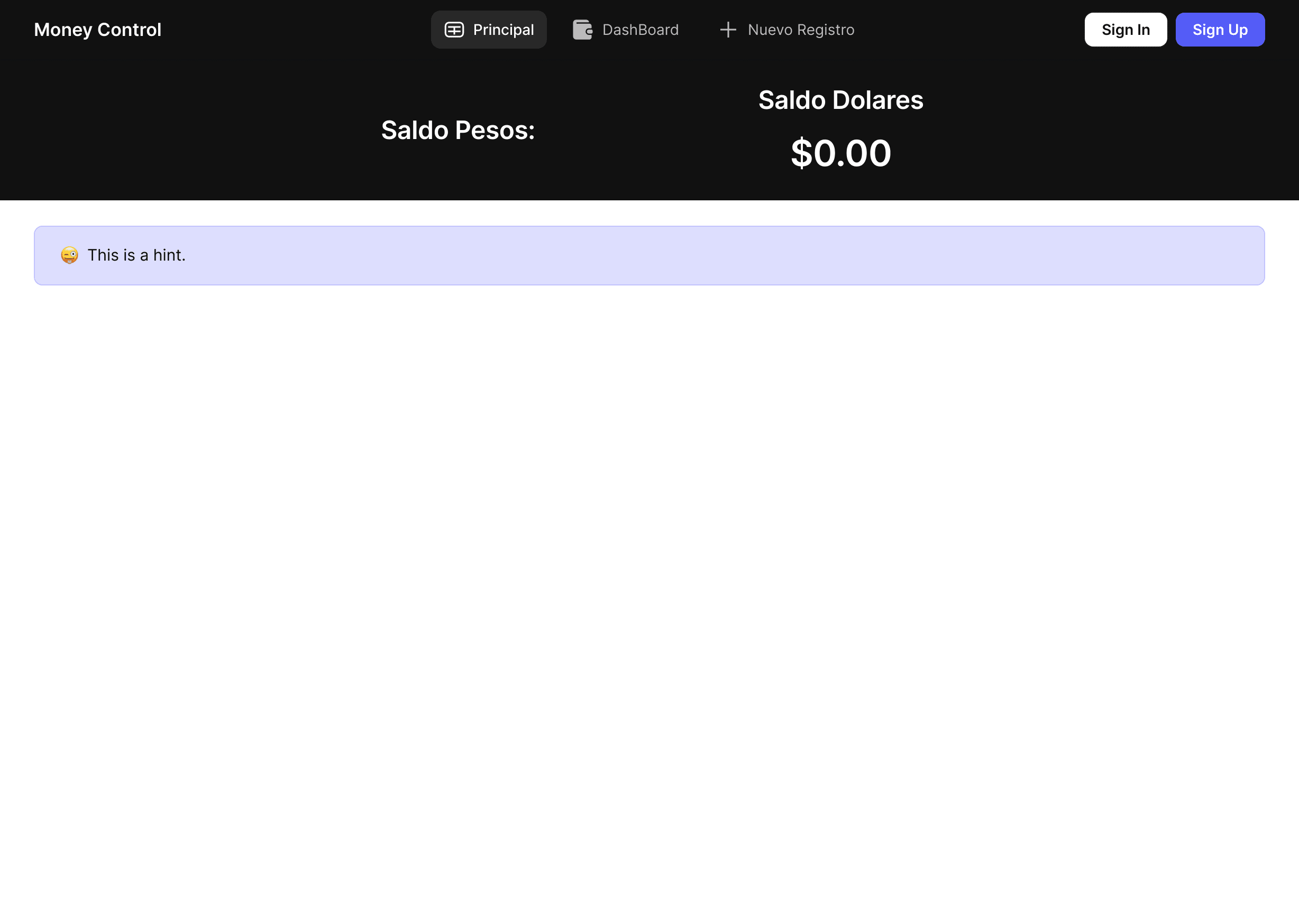 Money Control App Template