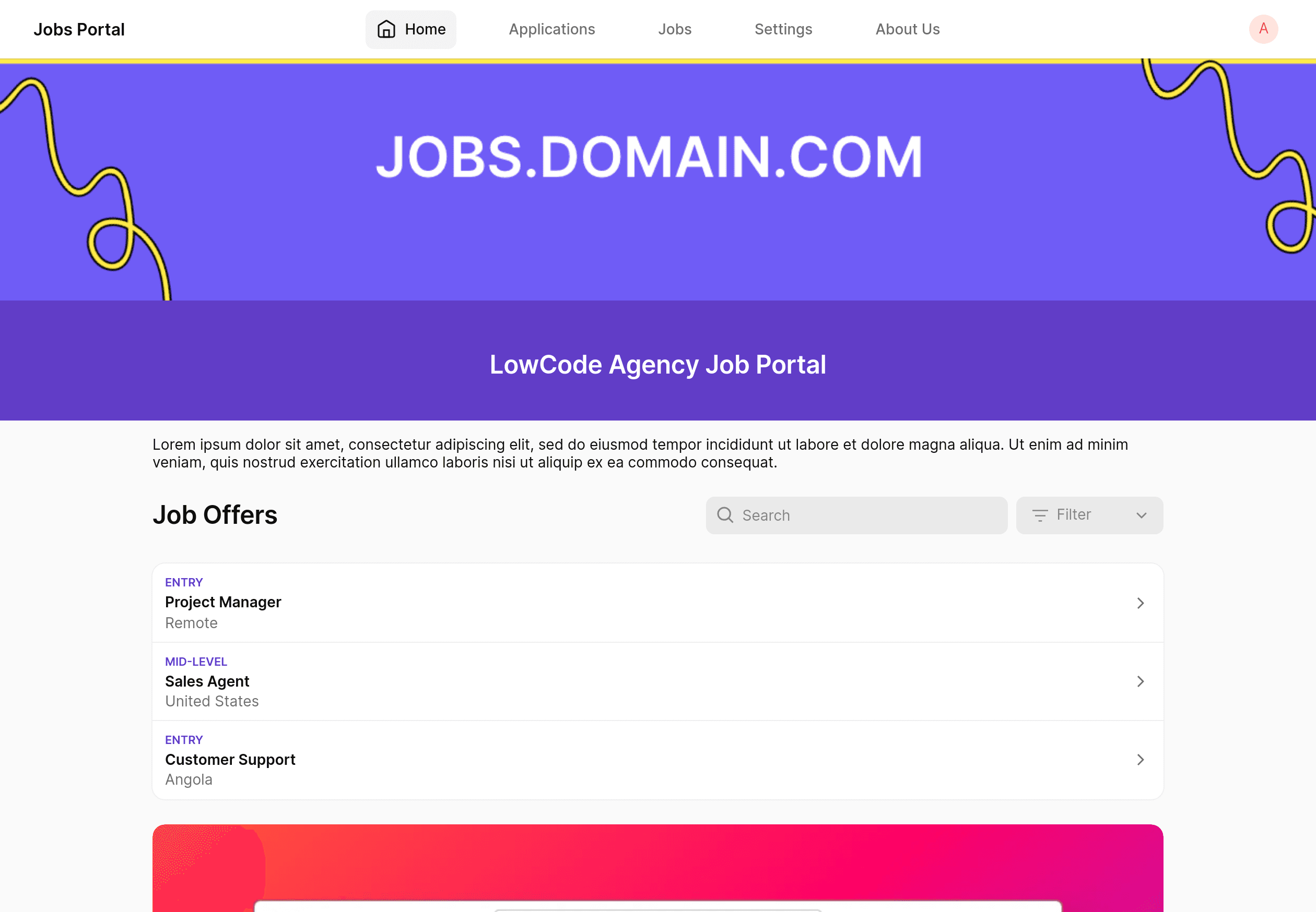 Jobs Portal