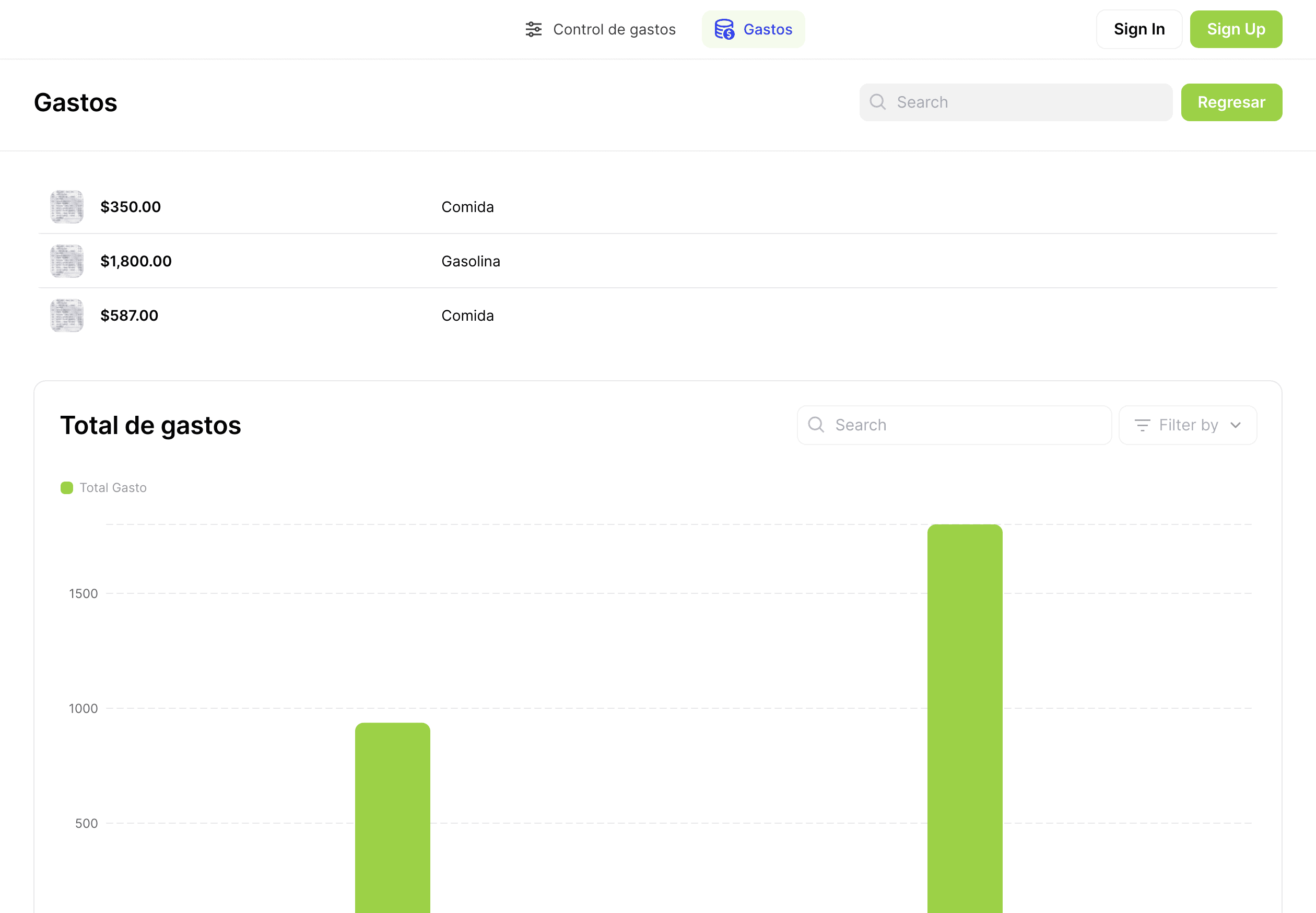 Expense Control Template