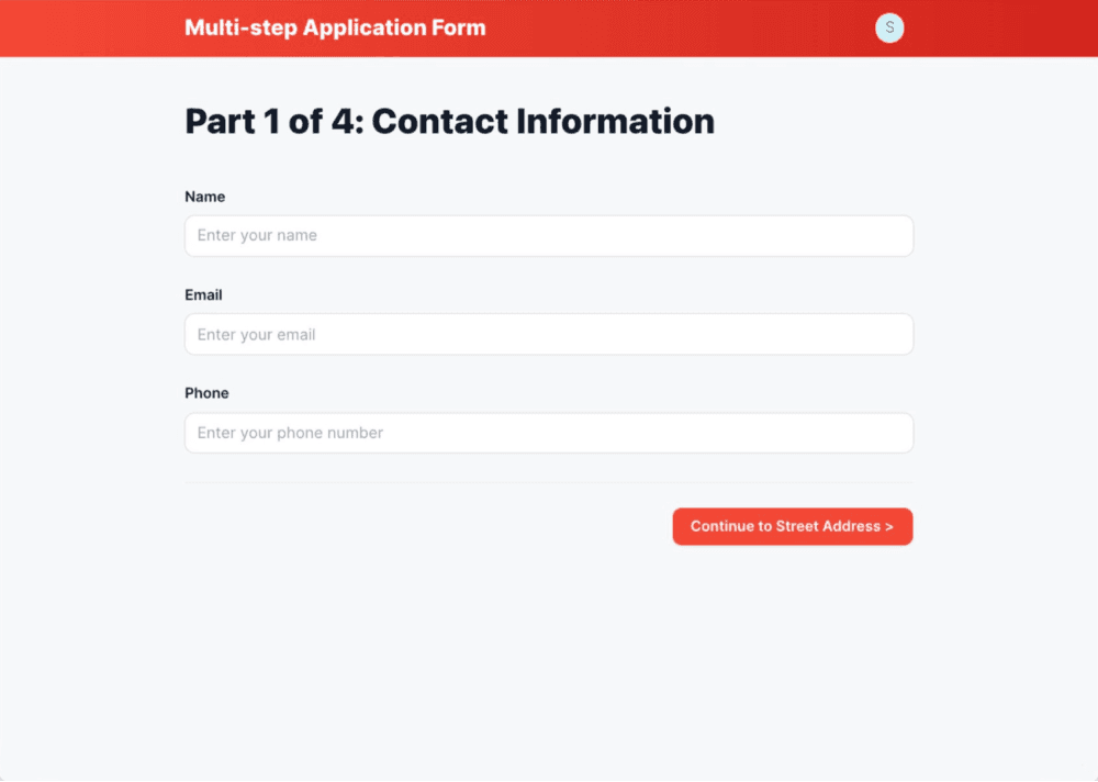 Multi-step Form Template